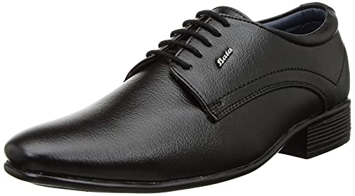 BATA Mens Boss-Grip Formal Shoes (8216133), Black, 5